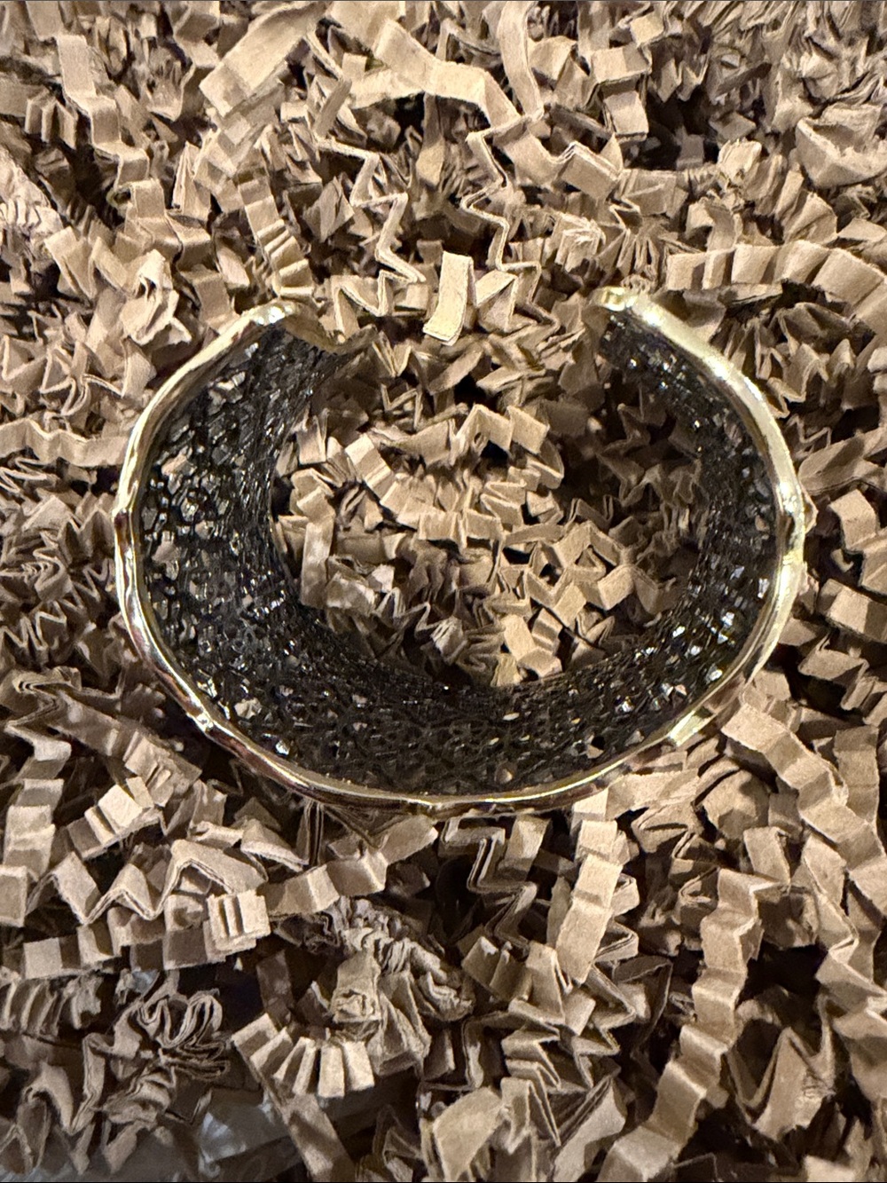 Kendra Scott Black and Gold Filigree Cuff Bracelet - Picture 3 of 3